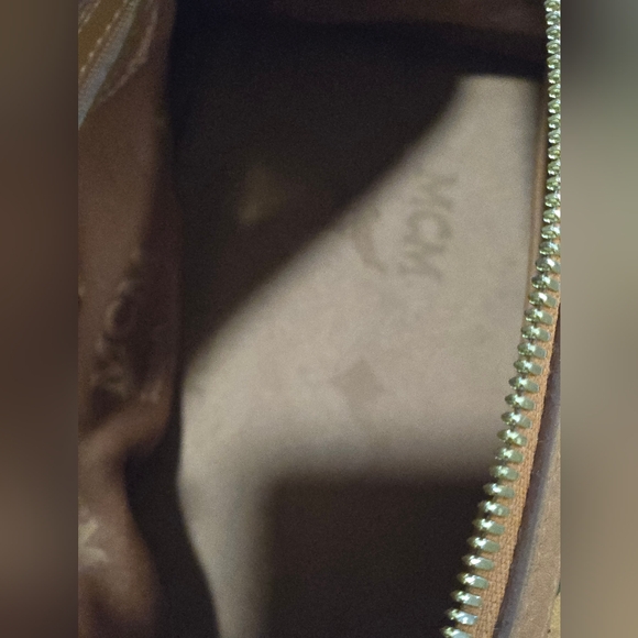 MCM COGNAC VISETOS MONOGRAM BOSTON BAG-AUTHENTIC - Picture 7 of 14
